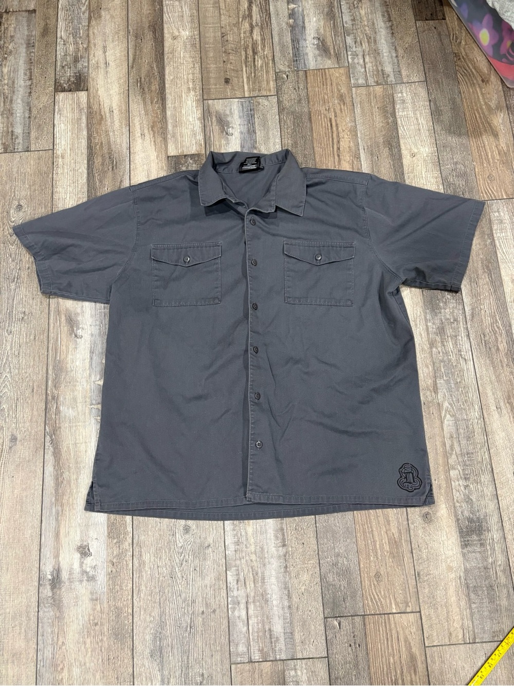 Harley-Davidson Charcoal Short-Sleeve Button-Down Work Shirt